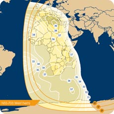 NSS-703 C-band West Hemisphere beam